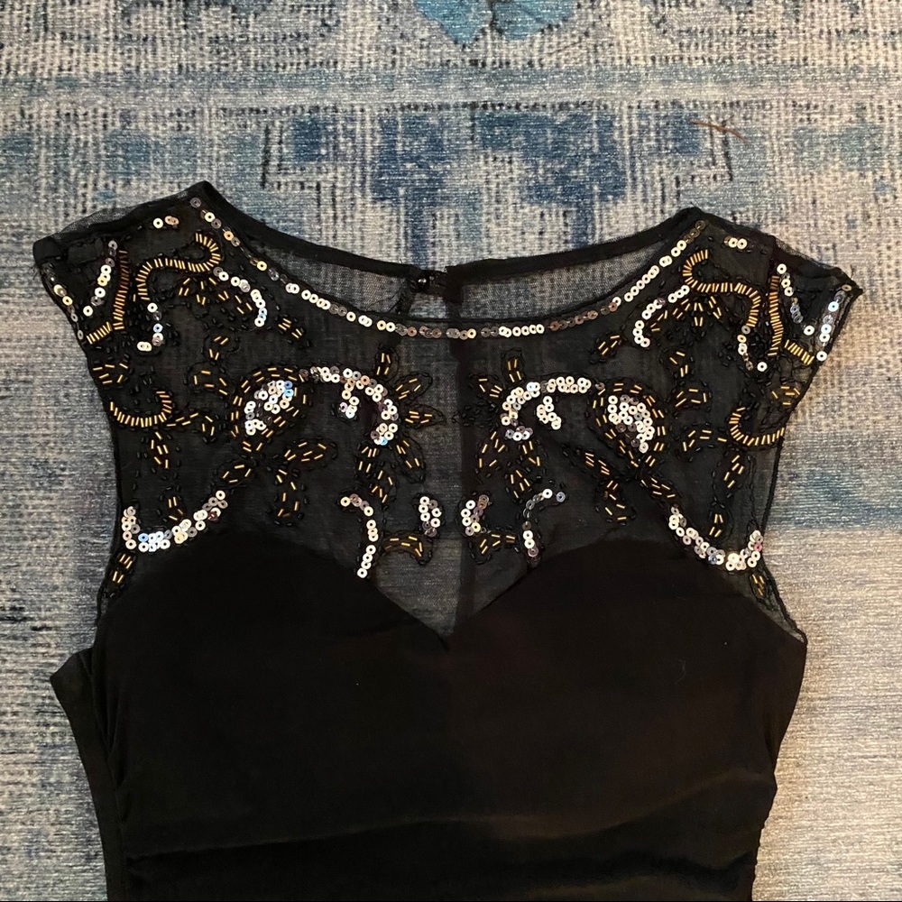Beaded formal bodycon dress